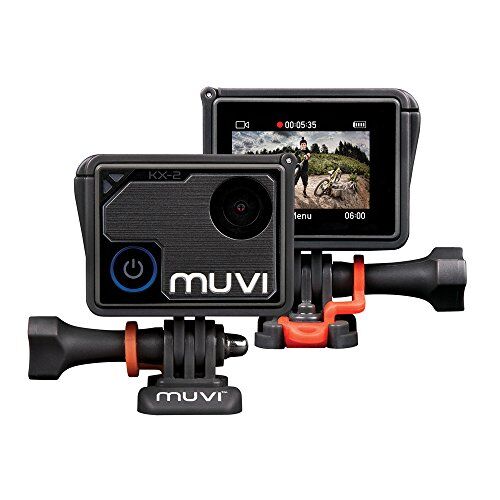 Veho Muvi KX-2 Pro Action Camera 4K, Foto da 12 MP, 4k30 1080p100, Scheda MicroSD da 16 GB, Nero