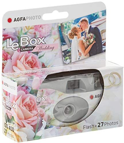 AgfaPhoto LE BOX Wedding - Fotocamera Monouso con Flash. 27 esposizioni. Ideale per matrimoni.