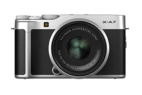 Fujifilm X-A7 KIT XC15-45mm Fotocamera Mirrorless CSC in Kit con Obiettivo, 24 Megapixel, Filmati 4K 30p, Schermo LCD 3.5 inch, Touch Orientabile 180, Ottiche Intercambiabili, Argento