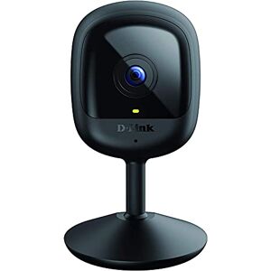 D-Link DCS-6100LH Videocamera mydlink Wi-Fi Full HD compatta con visione notturna, Rilevamento di movimenti e suoni, Registrazione video, Compatibile con Alexa e l'Assistente Google, WPA3