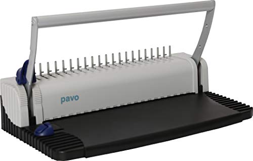 Pavo Smartmaster 2 - Rilegatrice a dorsi plastici, Kit per rilegatrice incluso, Nero/Grigio chiaro