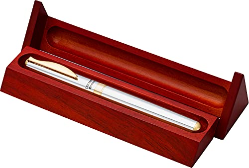 Kyocera CERALINER KCB-30W penna a inchiostro, argento, in scatola di legno