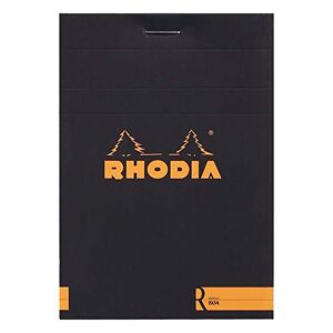 Rhodia 122008C Blocknotes, 90 G, 85 x 120 mm, 70 fogli, Nero, 1 pezzo