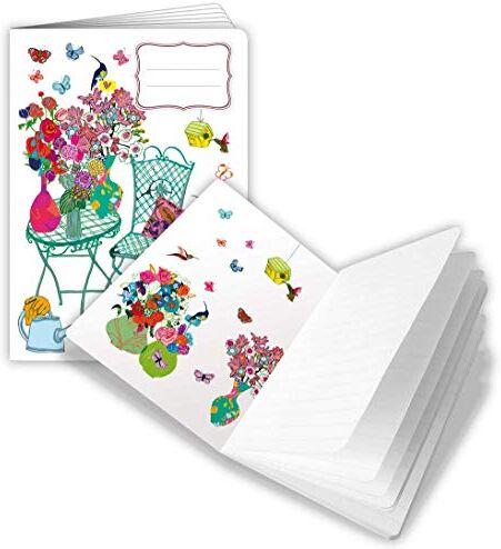 Quire Collections Quire Splendid Notes - Taccuino formato A5, motivo: tavolo da giardino, 48 pagine, 150 x 210 mm