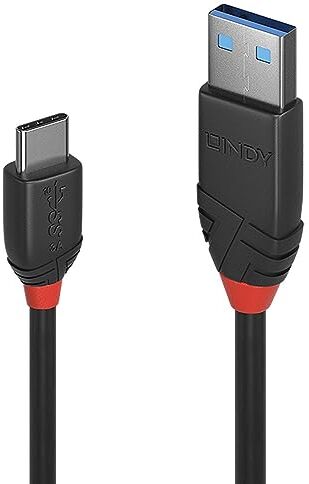 Lindy Cavo USB 3.1 Tipo C a A 3A Black Line, 1.5m