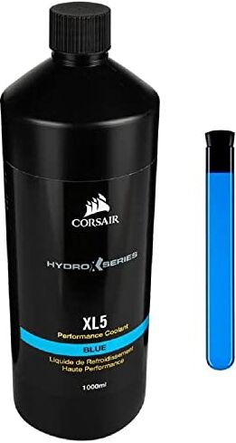 Corsair Hydro X Serie, XL5 Performance Liquido refrigerante, 1L (Colore Traslucido Vibrante, Refrigerante dalle Elevate Prestazioni, Innovativi Inibitori Anticorrosione e Antibatterici) Blu