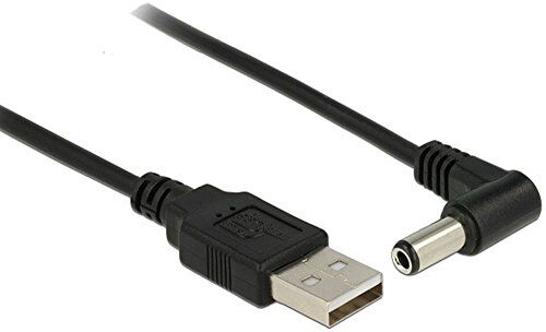 LINK R10122 Cavo di Alimentazione USB DC 5.5 x 2.50 mm 90°, 1.5 m