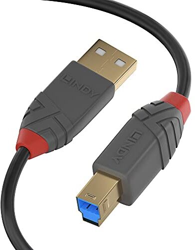 LINDY Cavo USB 3.2 tipo A/B anthra line 5m