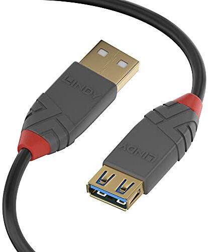 Lindy Prolunga USB 3.0 Tipo A Anthra Line, 3m