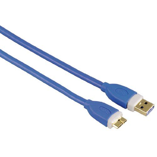Hama 1.8m Micro USB 3.0 Cable - USB cables (USB A, Micro-USB B, Male/Male, Blue)