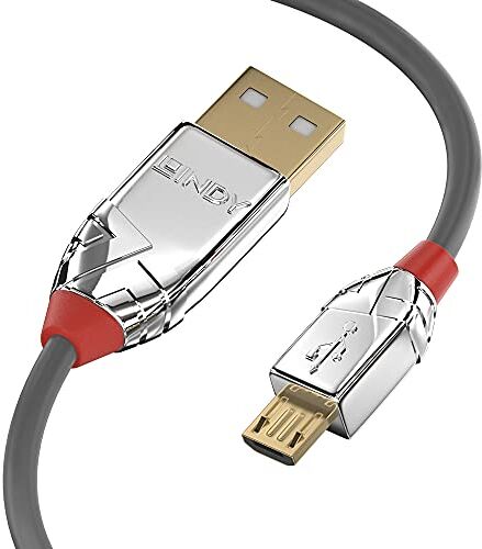 Lindy Cavo USB 2.0 Tipo A a Micro-B Cromo Line, 3m