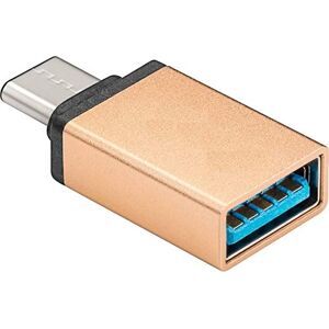 PremiumCord Premium Cord - Adattatore USB 3.1, connettore C/Maschio - USB 3.0 A/Femmina, Oro, OTG