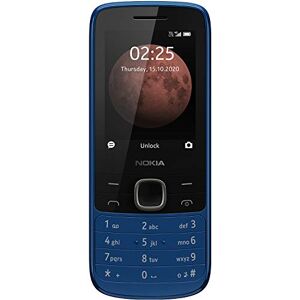 Nokia 225 - adatto a tutti gli operatori - 0.06 GB, Telefono Cellulare 4G Dual Sim, Display 2.4" a Colori, Bluetooth, Fotocamera, Blue, [Italia]
