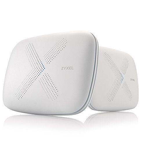 Zyxel Multy X Tri-Band AC3000 Whole Home Wi-Fi Mesh System. Supporta Amazon Alexa. Router e Satellite - Pack of 2 [WSQ50]