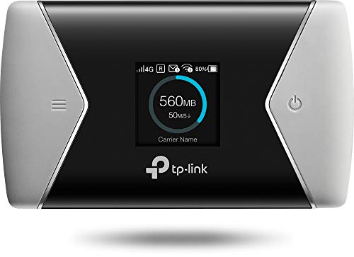 TP-Link M7650 Mobile Router Hotspot Portatile, 4G+ LTE Cat11 600Mbps, Dual Band Wi-Fi, SIM Card, SD Card fino a 32G, Display a Colori, Durata fino a 15 ore, Controllo del traffico