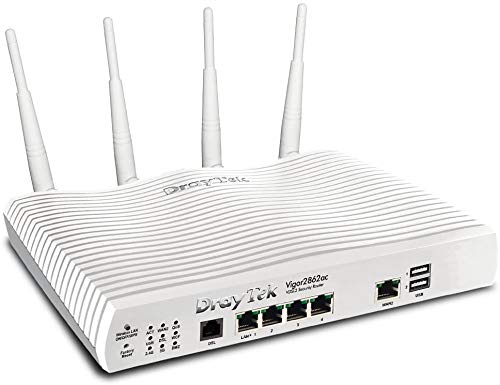 Draytek Vigor 2862ac router wireless Dual-band (2.4 GHz/5 GHz) Gigabit Ethernet Bianco