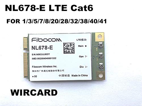 Miwaimao NL678-E LTE Cat6 Mini PCIe Cellular Module LTE DL 300Mbps UL 50Mbps GPS for LTE Band 1/3/5/7/8/20/28/32/38/40/41