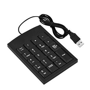 Denash Tastierino Numerico, Mini Tastierino Numerico USB Portatile 19 Tasti Numerici Tastiera per Laptop Desktop Facile da Trasportare