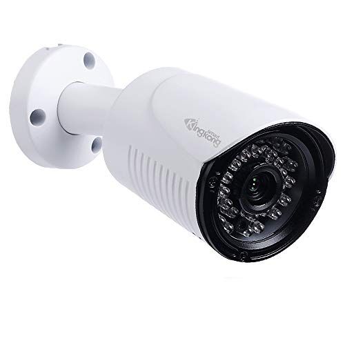 KINGKONG SMART KingKongSmart - Telecamera di sicurezza audio da 4 MP POE, telecamera di sorveglianza Onvif per esterni, 2560x1440P, obiettivo 2,8 mm, grandangolo 120, IP67 resistente alle intemperie