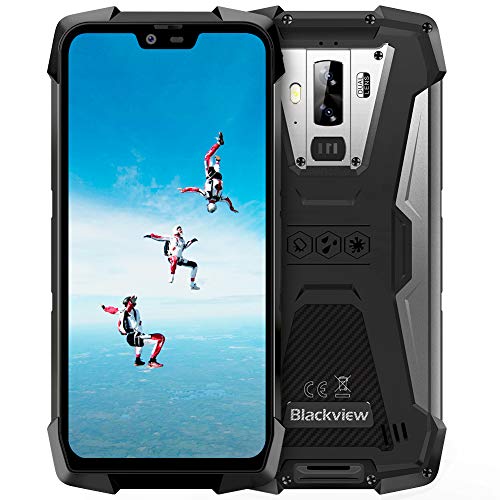 Blackview Smartphone Antiurto, Blackview BV9700 Pro Rugged Celluare, 6GB+128GB, SD 256GB, Android 9.0, Helio P70 Dual Sim 4G, 16MP+8MP+16MP, 5.84 FHD+ Visione Notturna, Frequenza Cardiaca/Qualit Dell'aria/NFC