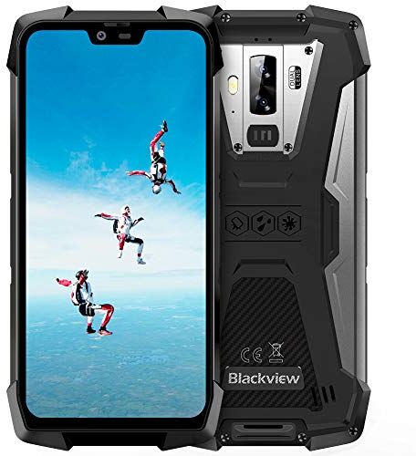 Blackview Smartphone Antiurto, Blackview BV9700 Pro Rugged Celluare, 6GB+128GB, SD 256GB, Android 9.0, Helio P70 Dual Sim 4G, 16MP+8MP+16MP, 5.84 FHD+ Visione Notturna, Frequenza Cardiaca/Qualit Dell'aria/NFC