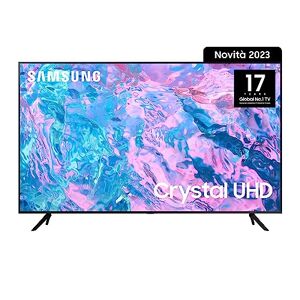 Samsung Crystal UHD UE43CU7170UXZT, Smart TV 43" Serie CU7000, Crystal UHD 4K, BLACK , 2023, DVB-T2