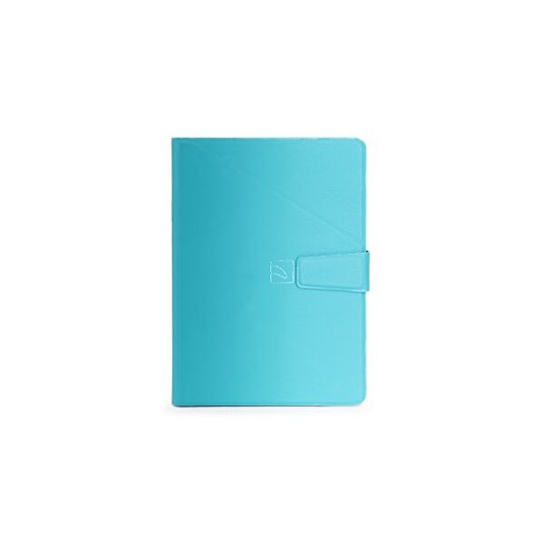 tucano piega custodia protettiva rigida universale per tablet 8 pollici, ideale per smartworking. azzurro