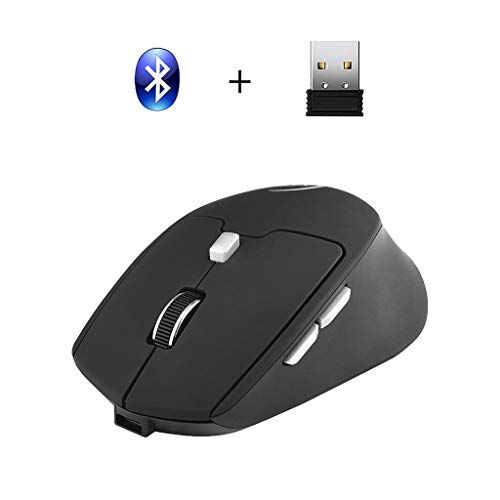 Wenxin Mouse da Gioco Wireless Bluetooth 2.4G 2400 DPI Mouse Ricaricabile Dual Mode Ricevitore USB Ottico Portatile per PC Tablet Desktop