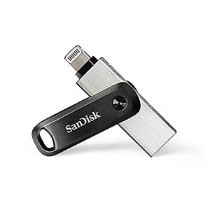 SanDisk 256GB iXpand Flash Drive Go with Lightning and USB 3.0 connectors, for iPhone/iPad, PC and Mac