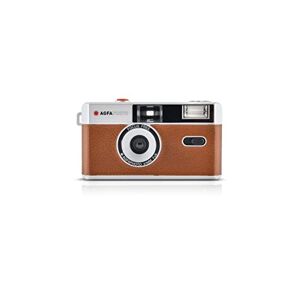 AgfaPhoto 603002 - fotocamera a pellicola riutilizzabile analogica da 35 mm, colore Marrone