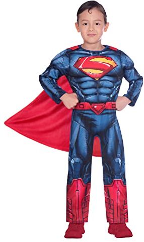 amscan Costume da bambino classico Superman in costume (età 4-6 anni)