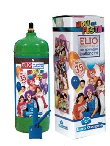 LGVSHOPPING Kit Bombola Gas A Elio Compreso Di 35 Palloncini Per Feste Compleanni Party