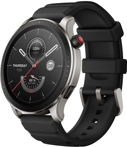 Amazfit GTR 4 Smartwatch Orologio Intelligente, AMOLED da 1,43", Dual Band GPS, 150 Modalità Sportive, Riproduzione di Musica, Telefonate Bluetooth, Cardiofrequenzimetro, Alexa Integrato, SpO2