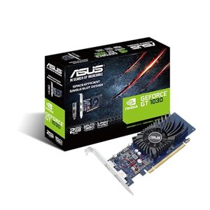 Asus GeForce GT 1030 2 GB GDDR5, Scheda Video Gaming e Multimediale per HTPC Compatti e Build Low Profile, Incluso Bracket Aggiuntivo I/O