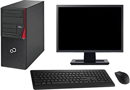 PC Tower Fujitsu P720 - Schermo da 22" Intel i3-4130 RAM 16 GB SSD 120 GB Windows 10 WiFi (ricondizionato)