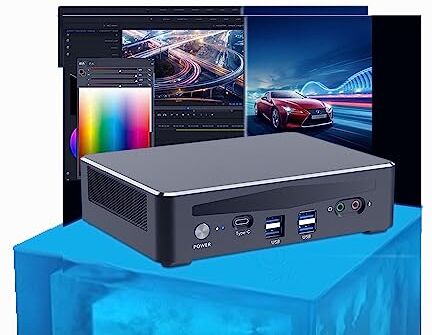 KingnovyPC Mini PC da gioco con scheda grafica, mini computer i9-13900H di 13a generazione, 64 GB di RAM 2TB SSD, 8K@60Hz Type-C, DP1.4, 2*HDMI2.0, WiFi6 BT5.2 Windows 11 Pro Micro Desktop PC