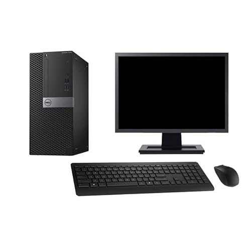 Dell PC Tower 3040 Schermo 27" Intel G4400 RAM 8GB SSD 240GB HDMI Windows 10 WiFi (rigenerato)