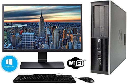 HP Elite 8300 “ Computer Desktop + Monitor 24 (Intel Core i5-3470, 8 GB di RAM, 240 SSD + 500 GB HDD, Lettore DVD, Wi-Fi, Windows 10 Pro 64) (Ricondizionato)