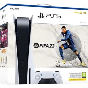 Sony PlayStation 5, CFI-1216A, 825GB SSD, Disc Edition, White + FIFA 23 (Voucher) + FIFA 23 Ultimate Team (Voucher)