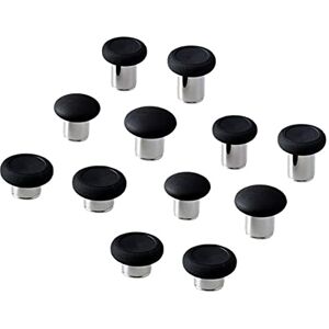 JUFUM 2X 6 in 1 Scambiare Thumbstick Grips Sostituzione Parti per Elite Controllore - Nero