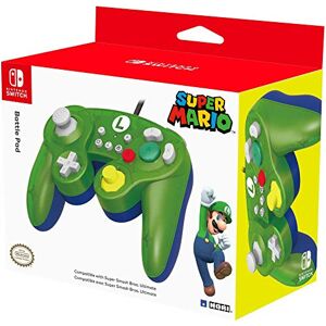 Hori Battle Pad (Luigi) - Controller USB in stile Gamecube Per Nintendo Switch - Ufficiale Nintendo - Nintendo Switch