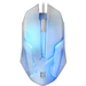 DEFENDER Computer Gaming Mouse, Colour Changing and Wired – Best for PC and Laptop Gamers - 7-Color Backlight - Ribbed Scroll Wheel - Ergonomic Shape - Suitable for Long Working Hours