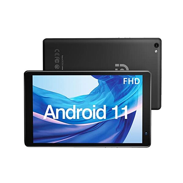 pritom 7 pollici tablet, android 11.0, tablet android, tablet quad core, 2 gb di ram 32 gb di rom, expand to 512g/ fhd1920x1200 ips, doppia fotocamera/wifi/bluetooth con custodia (nero)