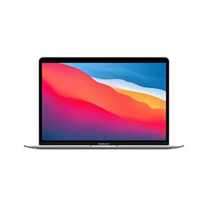 Apple PC Portatile MacBook Air 2020: Chip M1, Display Retina 13", 8GB RAM, 256GB SSD, Tastiera retroilluminata, Videocamera FaceTime HD, Touch ID - Argento