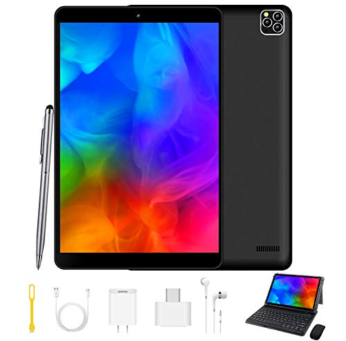 JH 4G Tablet 10.1 Pollici, Android 9.0 GO Google GMS certificato , 3GB RAM+32GB ROM, Type-C 8000mAh 8MP Tablet PC Offerte Con Tastiera Quad Core Tablets Dual SIM Bluetooth/ Netflix/Google Play con Wifi