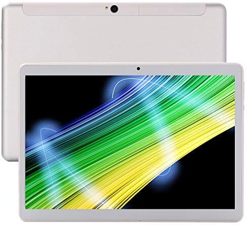 UCSUOKU Tablet 10 Pollici con WIFI(10,1"),Android 9.0 System, 4G LTE Phablet 10 Tablet PC,Deca-Core Processor 2.8GHz, 6 GB RAM, 64 GB di memoria,1920x1200 HD IPS,Bluetooth GPS Google Play(Silver)