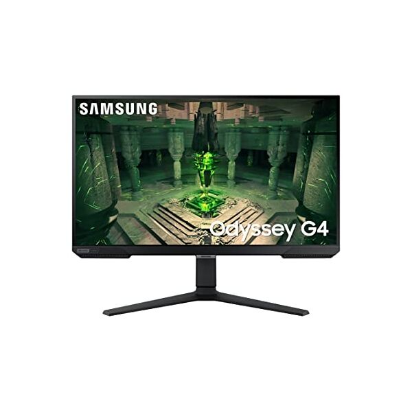 samsung monitor gaming odyssey g4 (s27bg400), flat, 27'', 1920x1080 fhd, ips, 240 hz, 1 ms, freesync premium, g-sync, hdmi, display port, ingresso audio, has, pivot, eye saver mode, flicker free