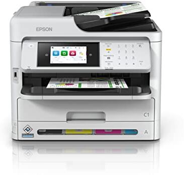 Epson Workforce WF-C5890DWF Stampante Multifunzione compatta per Gruppi di Lavoro, Ideale per Piccoli uffici e Grandi aziende, 4.800 x 1.200 dpi, 75.000 Pagine al Mese, Stampa,Scansiona,Copia,Fax