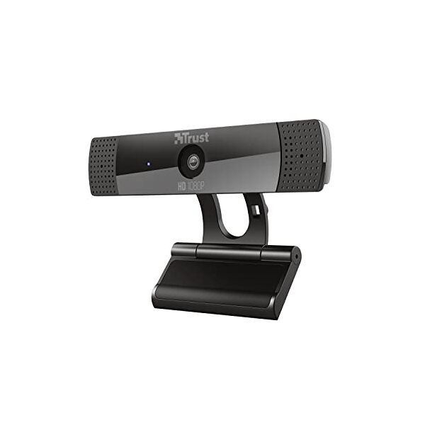 trust gxt 1160 vero webcam full hd 1080p con microfono integrato, nero