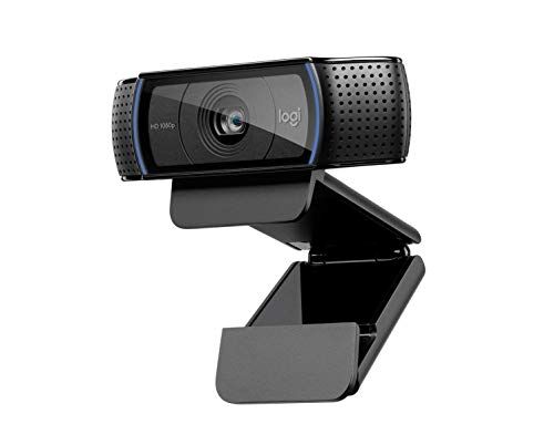 Logitech C920 HD Pro Webcam per Amazon, Videochiamata Full HD 1080p/30fps, Audio Stereo Chiaro, Correzione Luce HD, Funziona con Skype, Zoom, FaceTime, Hangouts, PC/Mac/Laptop/Macbook/Tablet, Nero